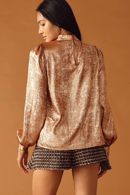 SWEET SENTIMENTS WOVEN TOP