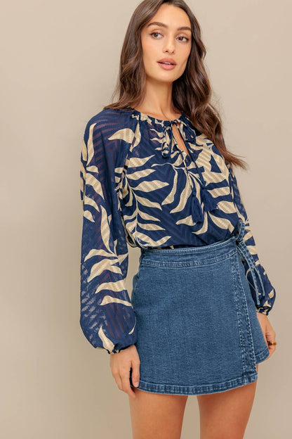 WARM BREEZE WOVEN TOP
