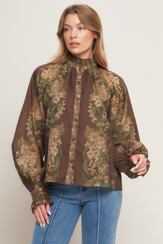 CELEBRITY MOMENT WOVEN TOP