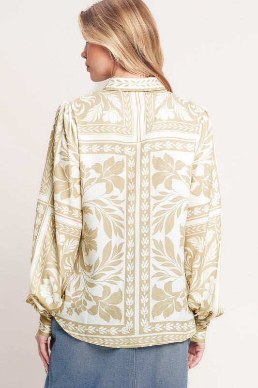 PALM BAZAAR WOVEN TOP