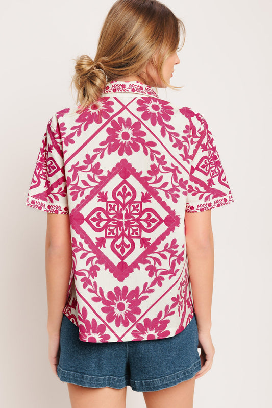 WEEKDAY WRAP WOVEN TOP