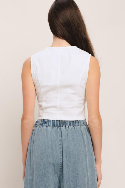 EASY WEAR WESTERN WOVEN TOP