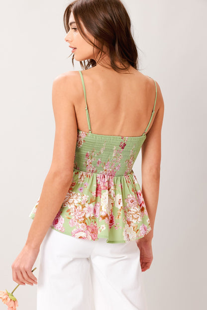 SOFT GARDEN WOVEN TOP