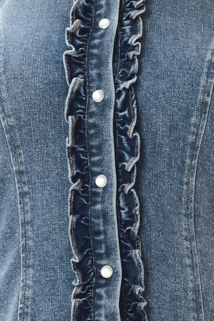 INDIGO BABE DENIM TOP