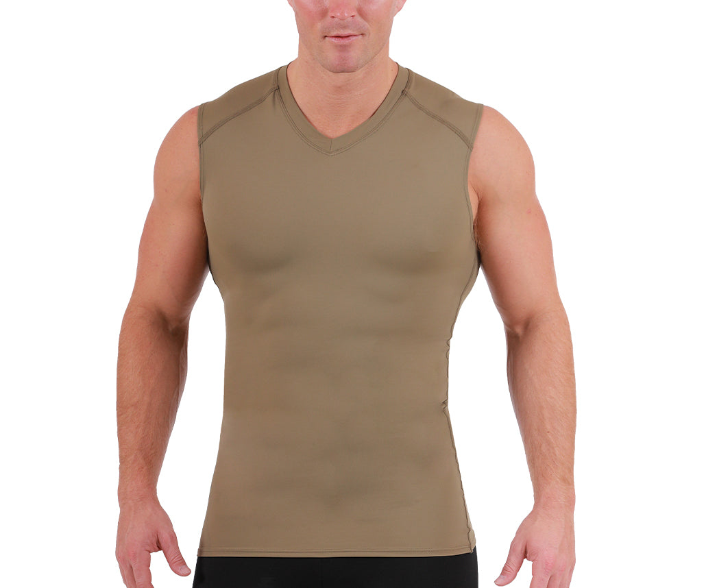 Insta Slim Big and Tall Medium Compression V-Neck Shirt 2VAT013BT