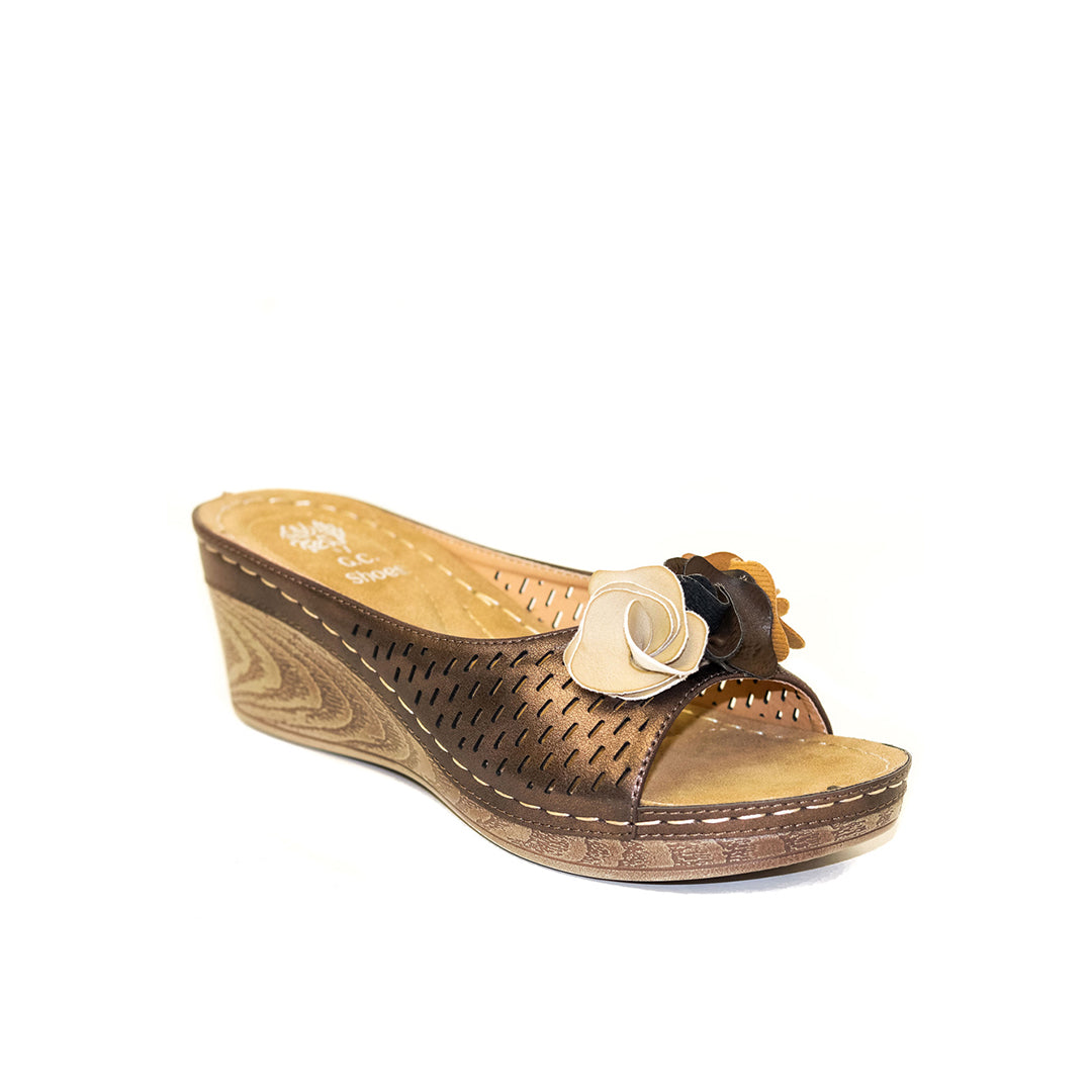 Women's Juliet Bronze Wedge Sandals