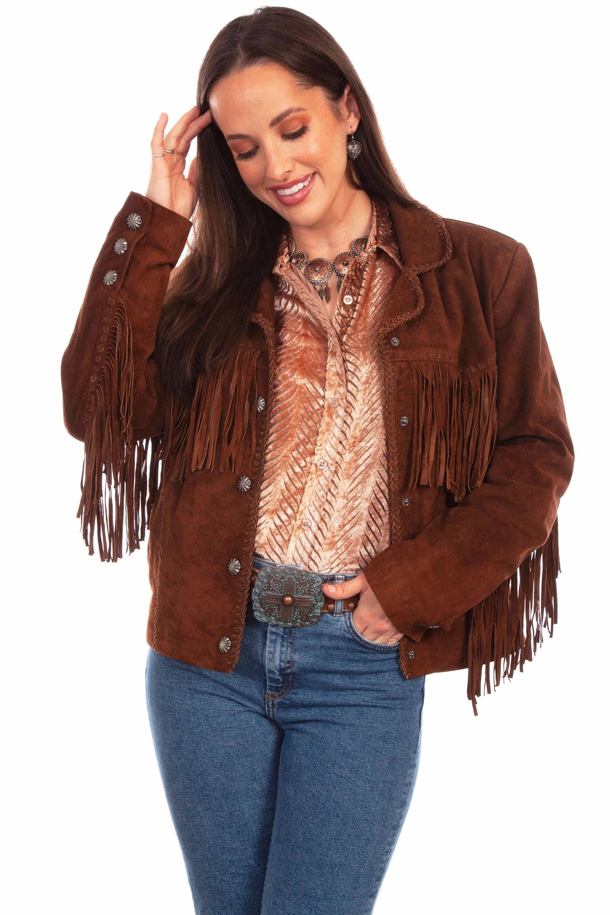 Scully Vintage Fringe - Women's Leather Jacket