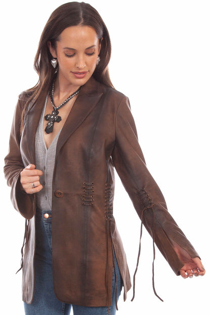 Scully Vintage Lacing - Women's Leather Jacket