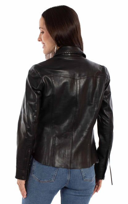 Scully Lambskin Lace - Women's Leather Jacket
