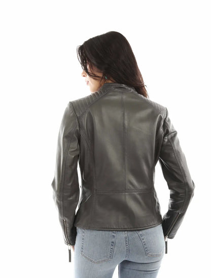 Scully Quilted Shoulders - Women's Leather Jacket
