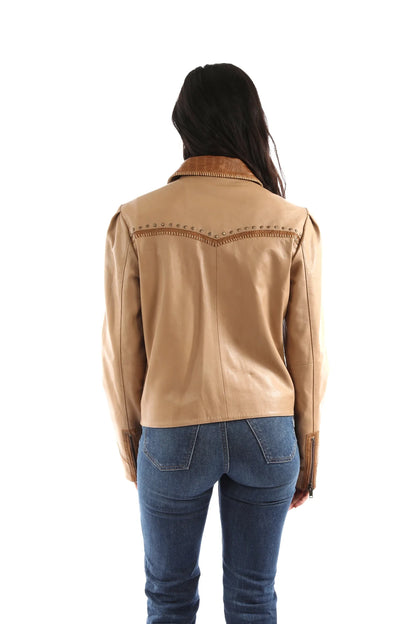 Scully Studded Yokes - Women's Leather Jacket