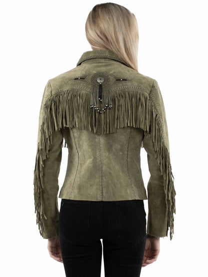 Scully Beaded Fringe - Women's Leather Jacket