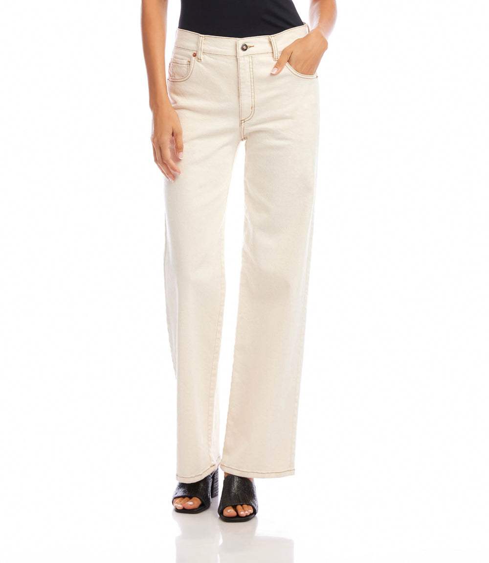 Full Length Wide-Leg Jeans