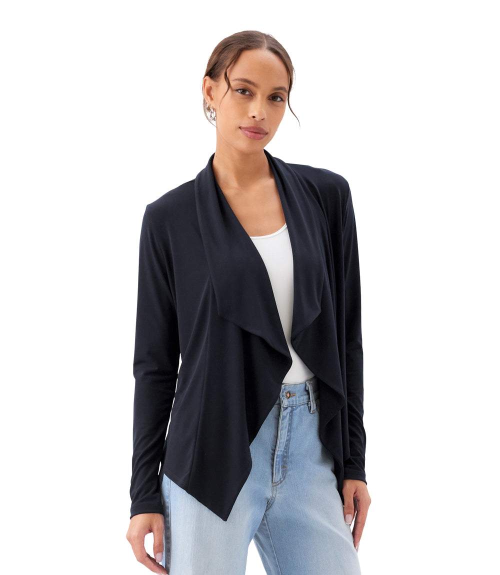 Drape Travel Jersey Cardigan