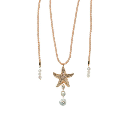 Sea Darling Starfish Rope Necklace