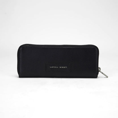 Loyal West RANCH ROAD JEWELERY CASE IN CALF LEATHER - BLACK