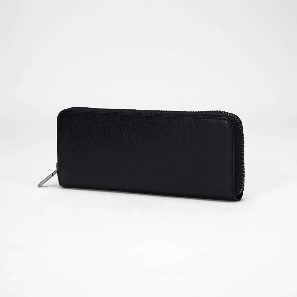 Loyal West RANCH ROAD JEWELERY CASE IN CALF LEATHER - BLACK