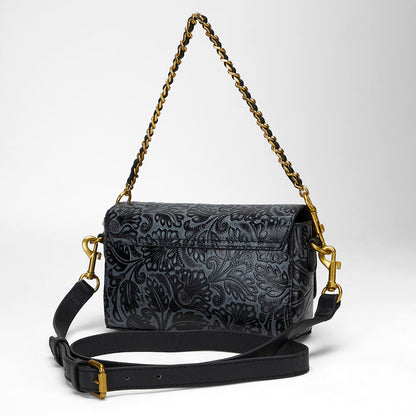 Loyal West SAVI MINI BAG IN  CALF LEATHER - BLACK