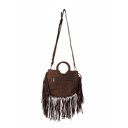 Sedona Tassle Bag - Oiled Ruby Leather