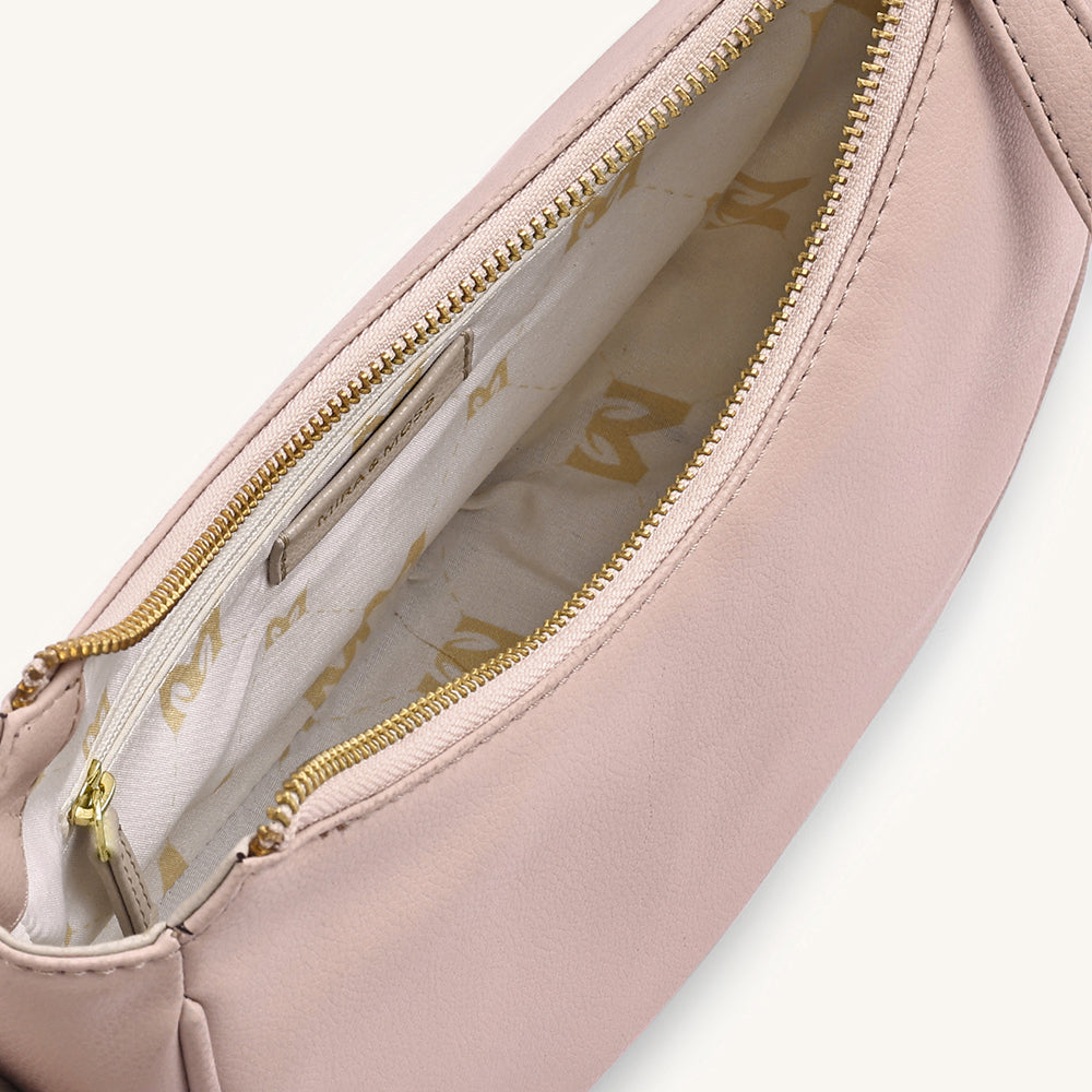 Mira & Moss Sabine Crescent Crossbody Bag - Transcendent Pink
