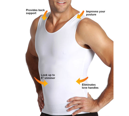 6-Pack Insta Slim Big & Tall Compression Muscle Tank MS0006BT