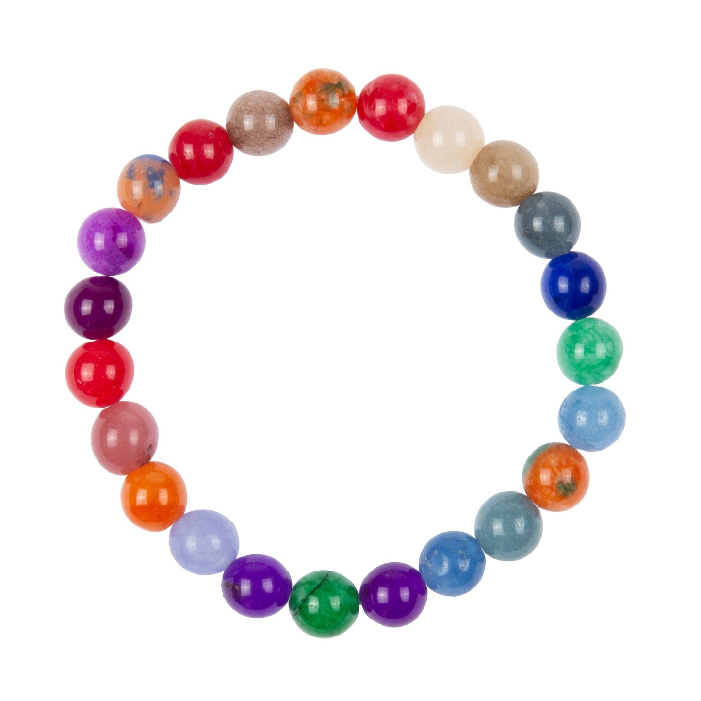 Multi Jade Stone Stretch Bracelet MWB2937