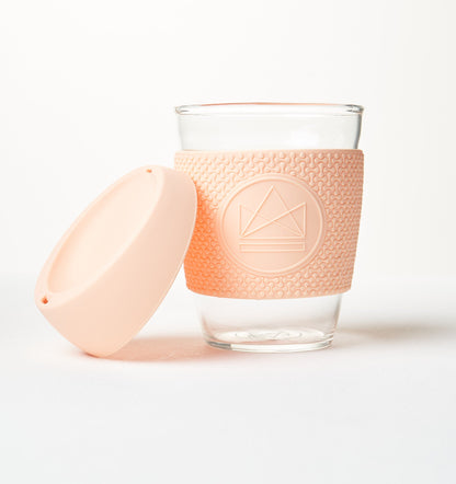 Reusable Glass Coffee Cup-12oz