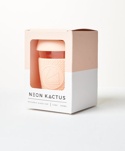 Reusable Glass Coffee Cup-12oz
