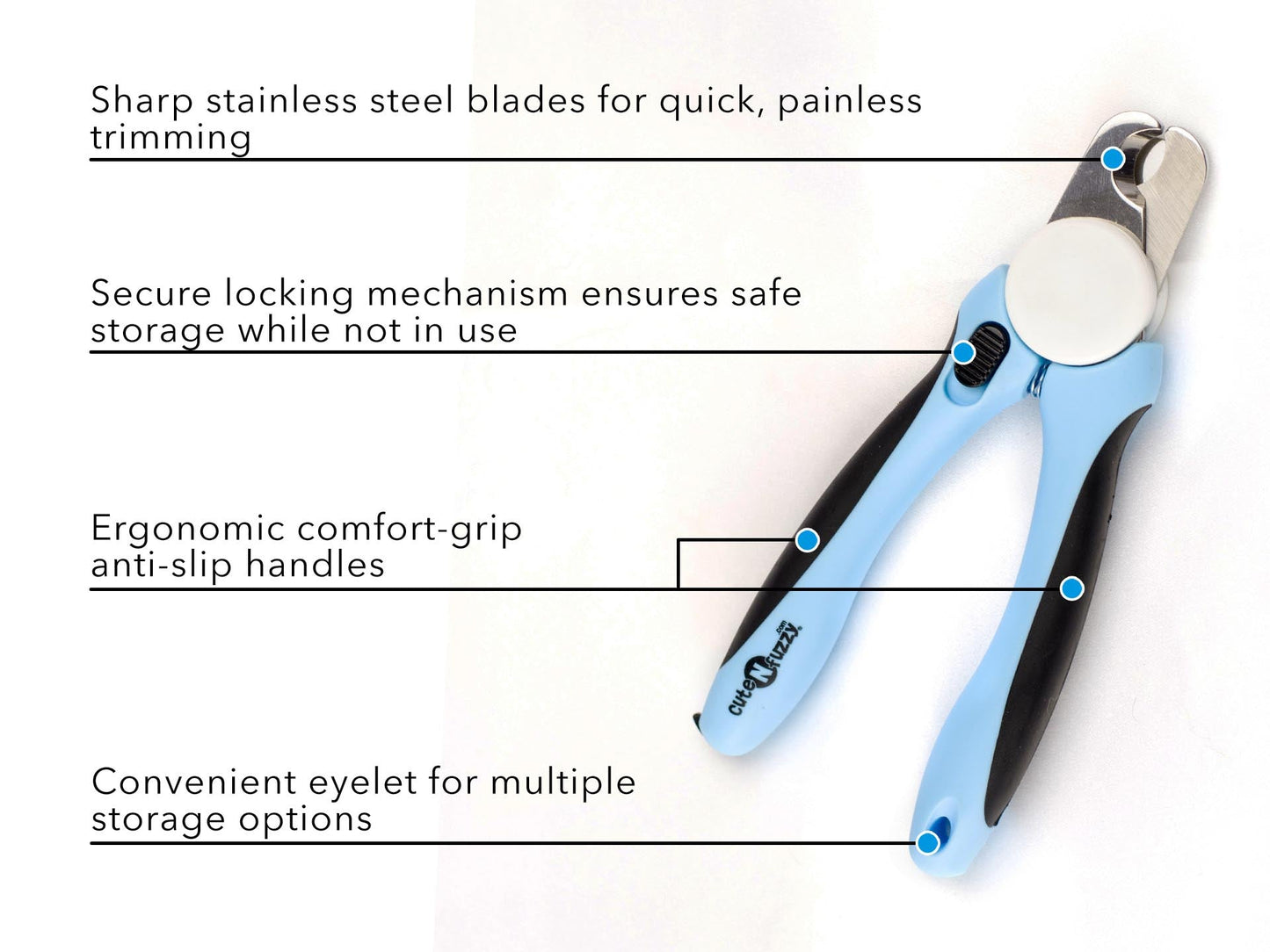 Professional Heavy Duty Pet Nail Clipper w Nail File by cuteNfuzzy