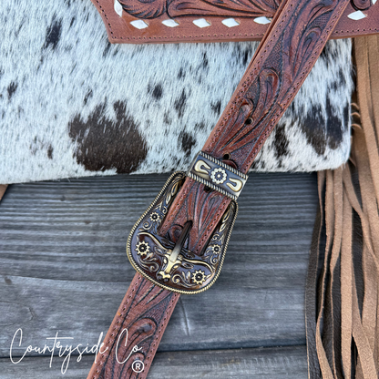 Georgia Conceal Carry Tooled Leather Purse
