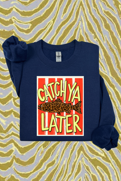 Catch You Later Leopard Sweatshirt