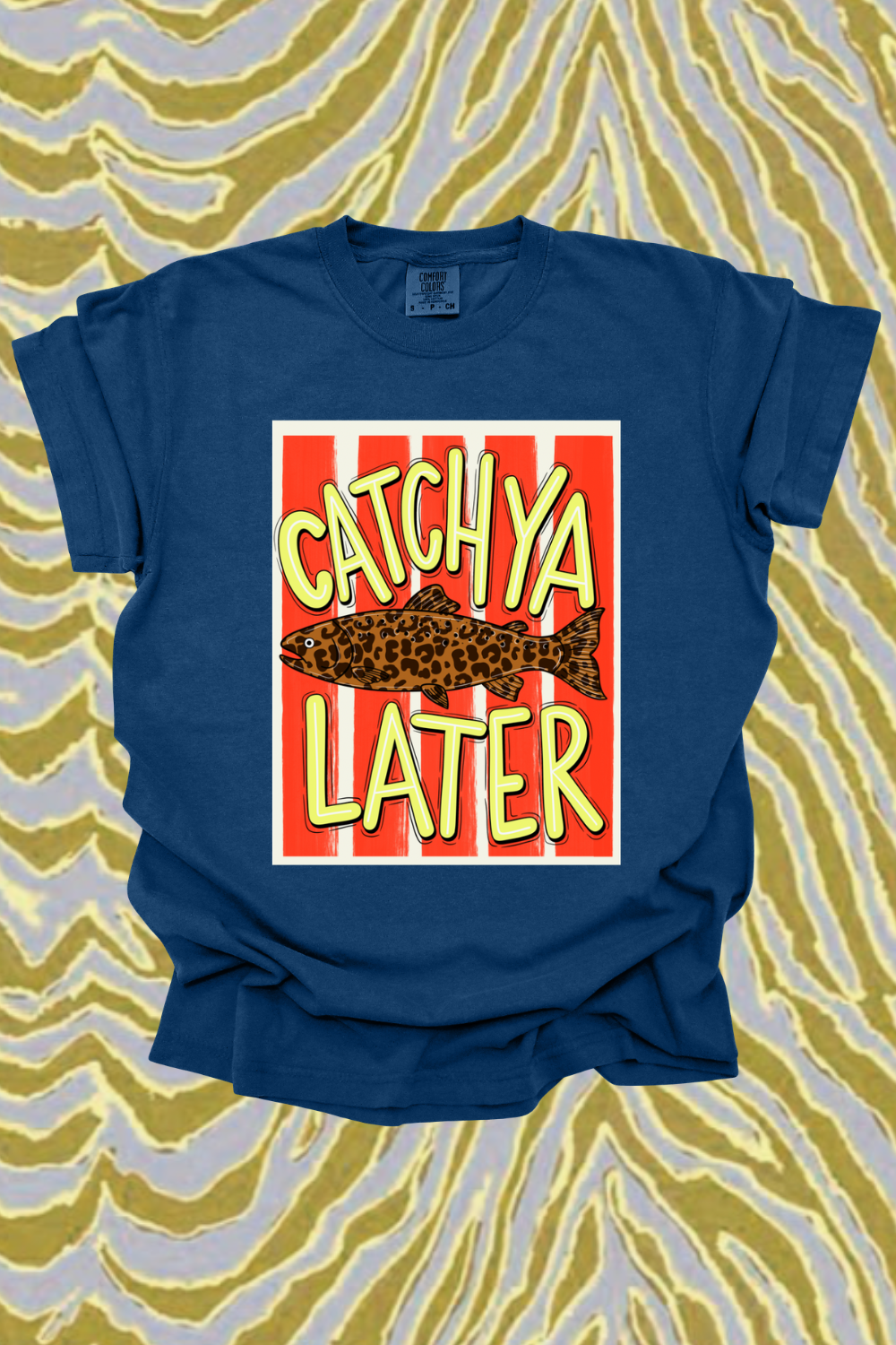 Catch You Later Leopard Graphic Tee