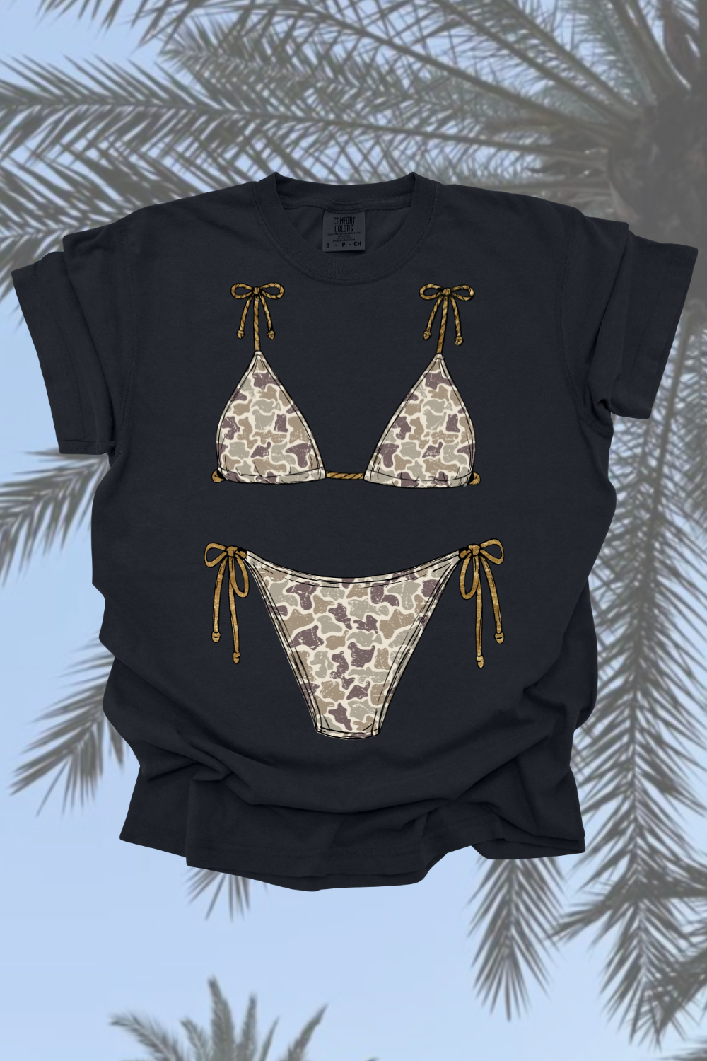 Camo Bikini Graphic Tee