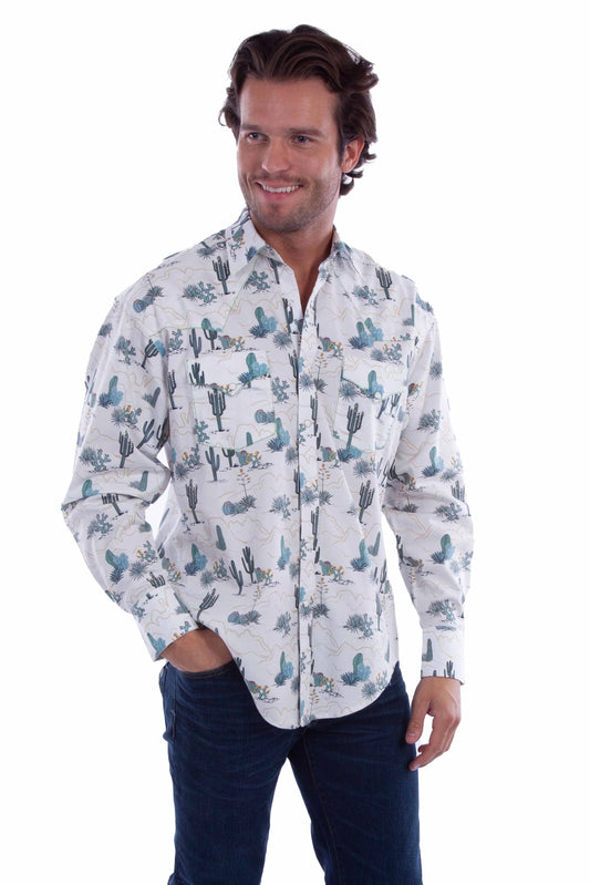 Scully Prickly Trails - Men's Western Shirt