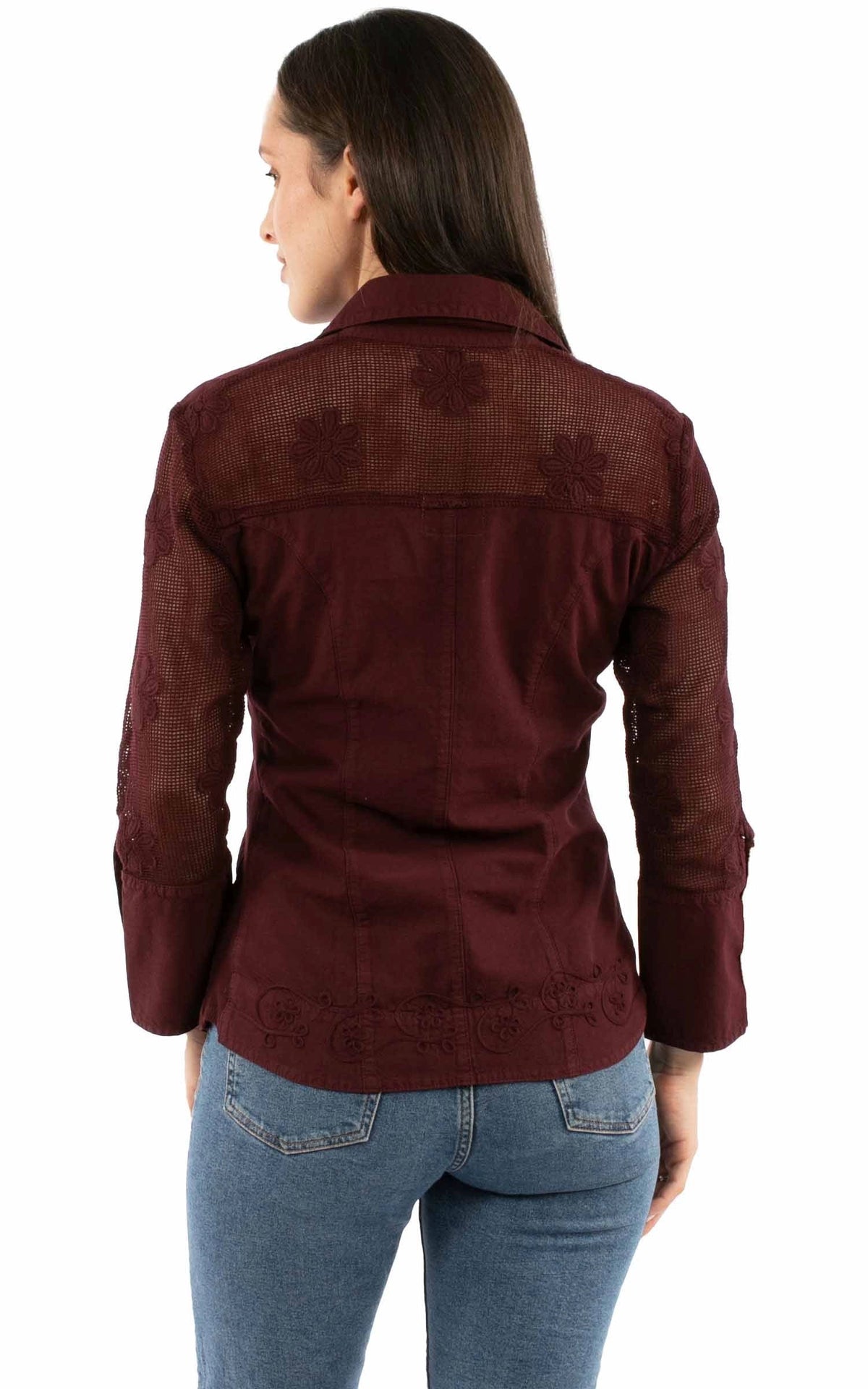 Scully Floral Front - Women's Western Blouse