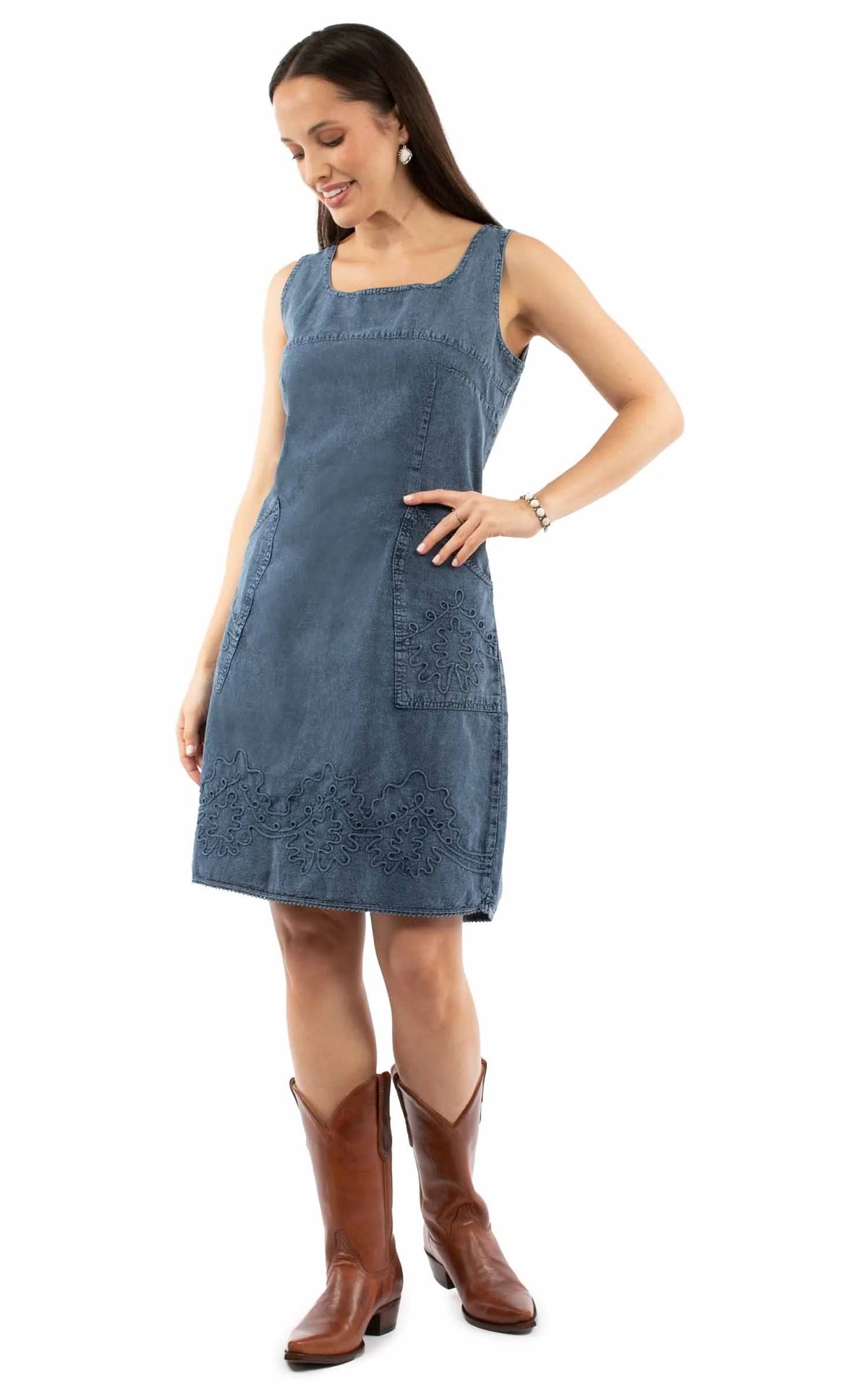 Scully Soutache Scoop - Women's Sleeveless Dress