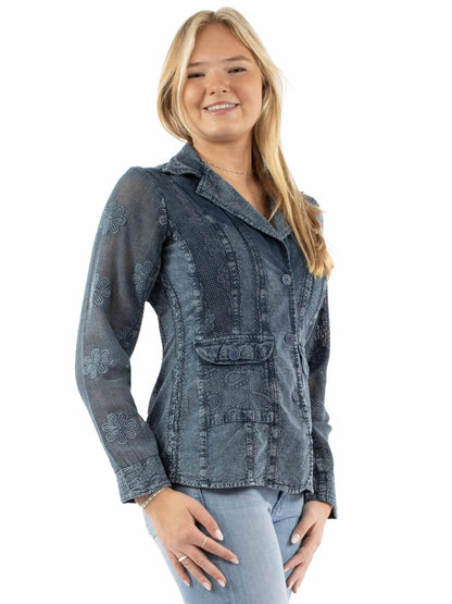 Scully Floral Cotton - Women's Blazer Jacket