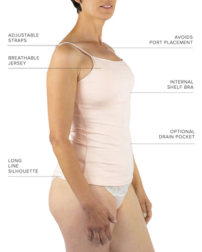 Maia Sustainable Jersey Cami, Blush