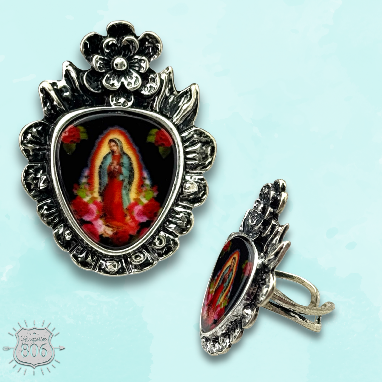 Our Lady of Guadalupe ring - LC