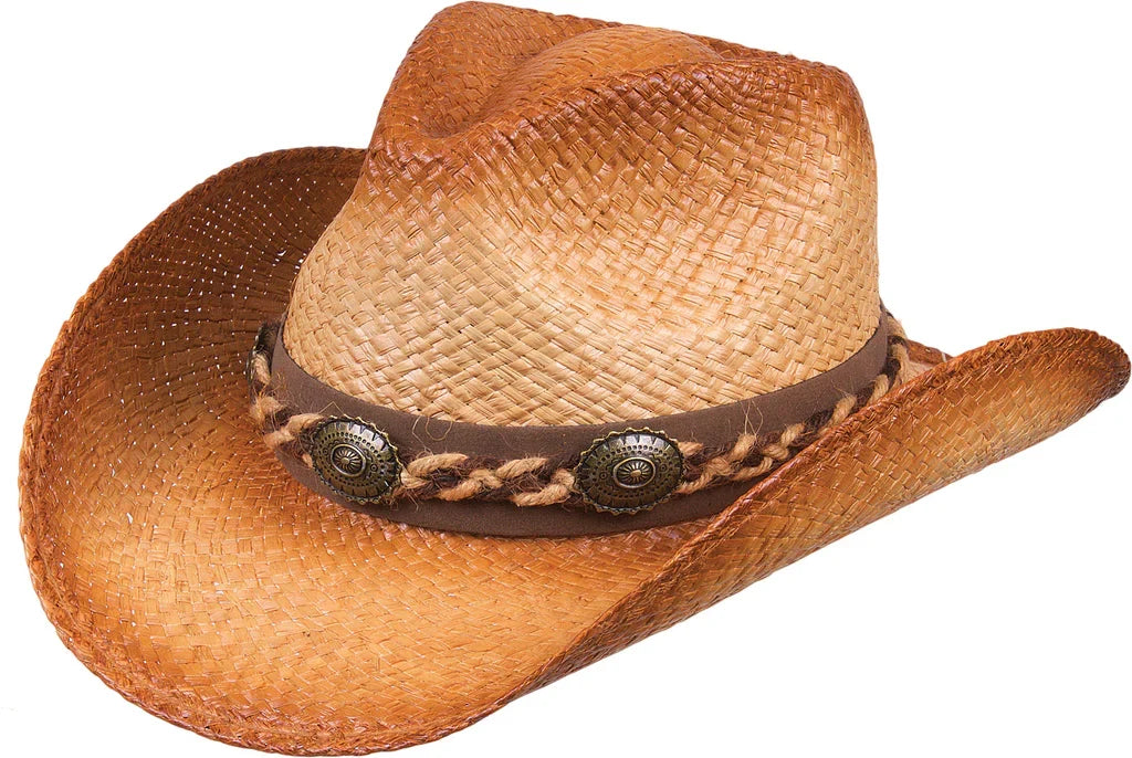 Deadwood Trading Storm Rider - Raffia Straw Cowboy Hat