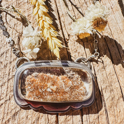 Garden Quartz Lodolite Landscape Necklace