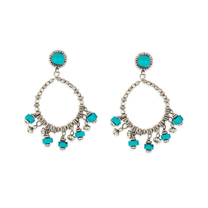 Turquoise Mesa Hoops(Earrings)