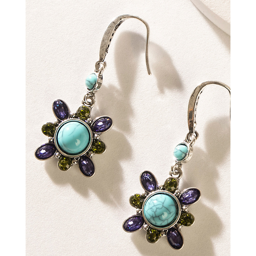 Calibri Trail Earrings In Blue
