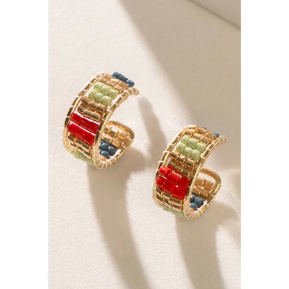 Gerramonda Bead Earrings In Red