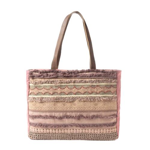 Desert Lace & Fringe Weekender Bag