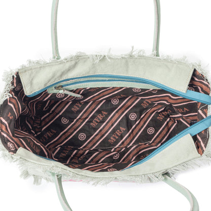 Saint Tropez Tote Bag In Light Green