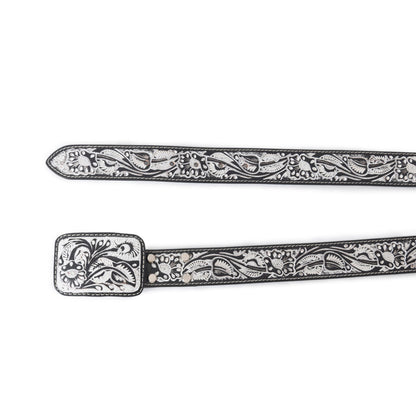 Desert Silver Moon Women's Belt In Black