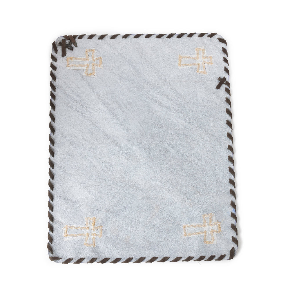 Western Grace Hairon Table Runner '' SET OF 4 '' in Saddle Ivory