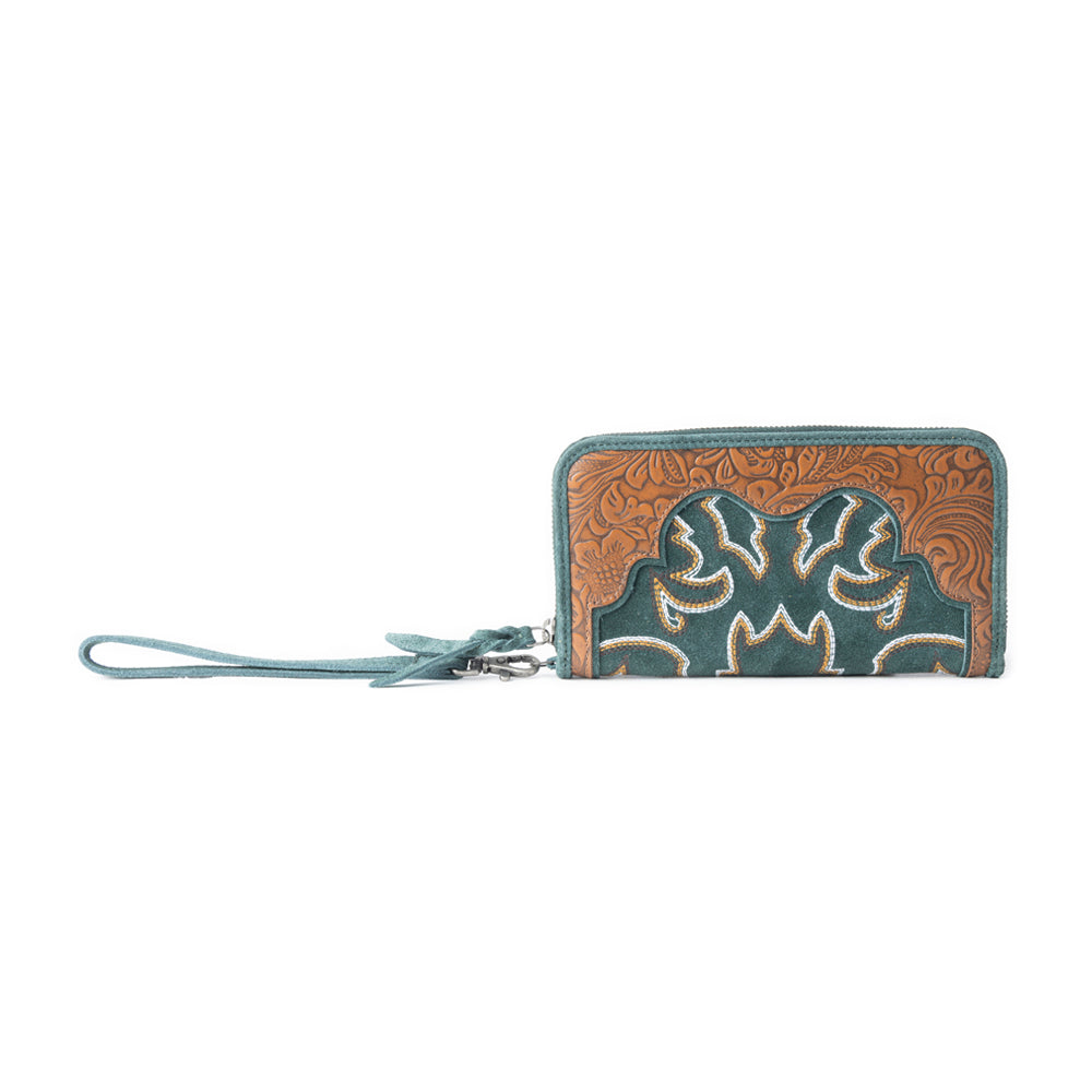 Electric Desert Wallet In Green