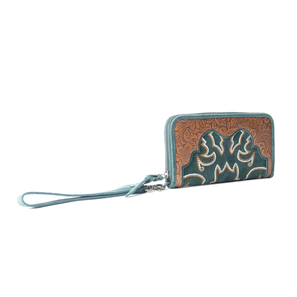 Electric Desert Wallet In Green